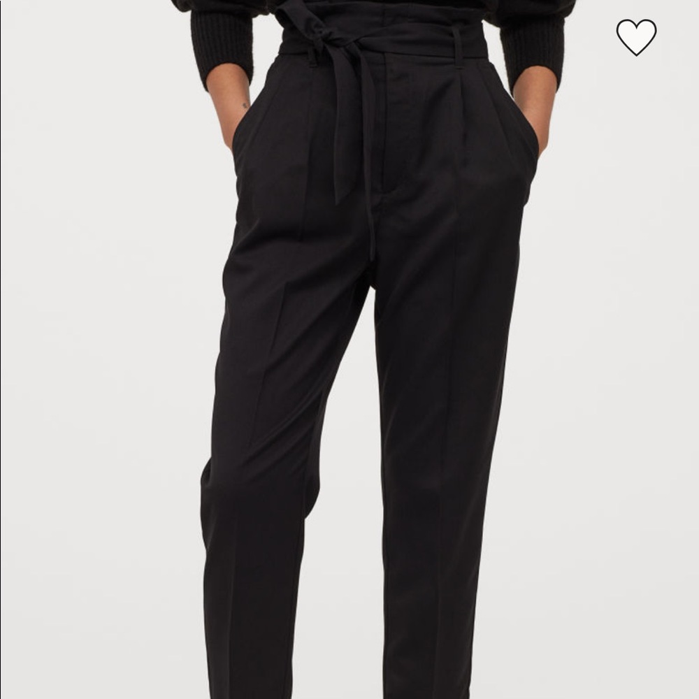 Hight-waist H&M black pants